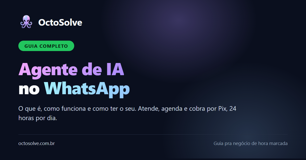 Capa do post: Agente de IA no WhatsApp: o que é, como funciona e como ter o seu